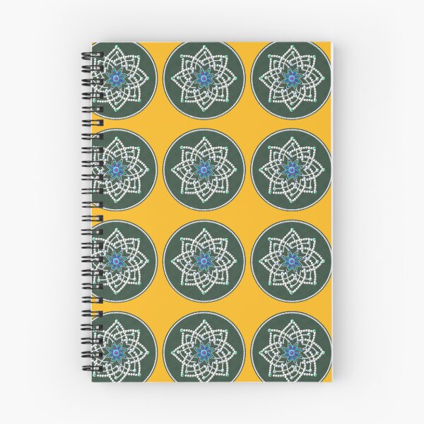 Item preview, Hridaya kamalam kolam/muggu/Rangoli - Green Background designed and sold by ShreecreatE.