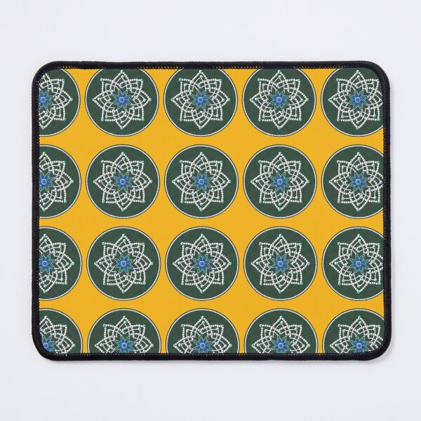 Item preview, Hridaya kamalam kolam/muggu/Rangoli - Green Background designed and sold by ShreecreatE.