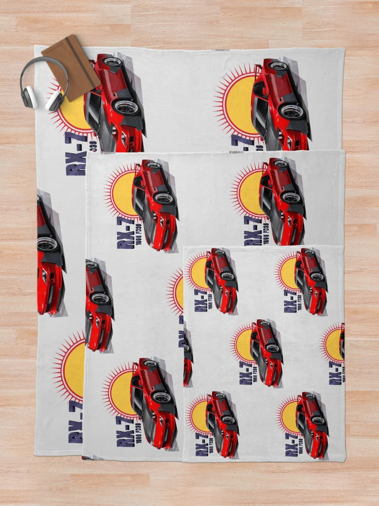 Aperçu 5 sur 6. Plaid avec l'œuvre Course RX7 créée et vendue par EbitsuBoy.