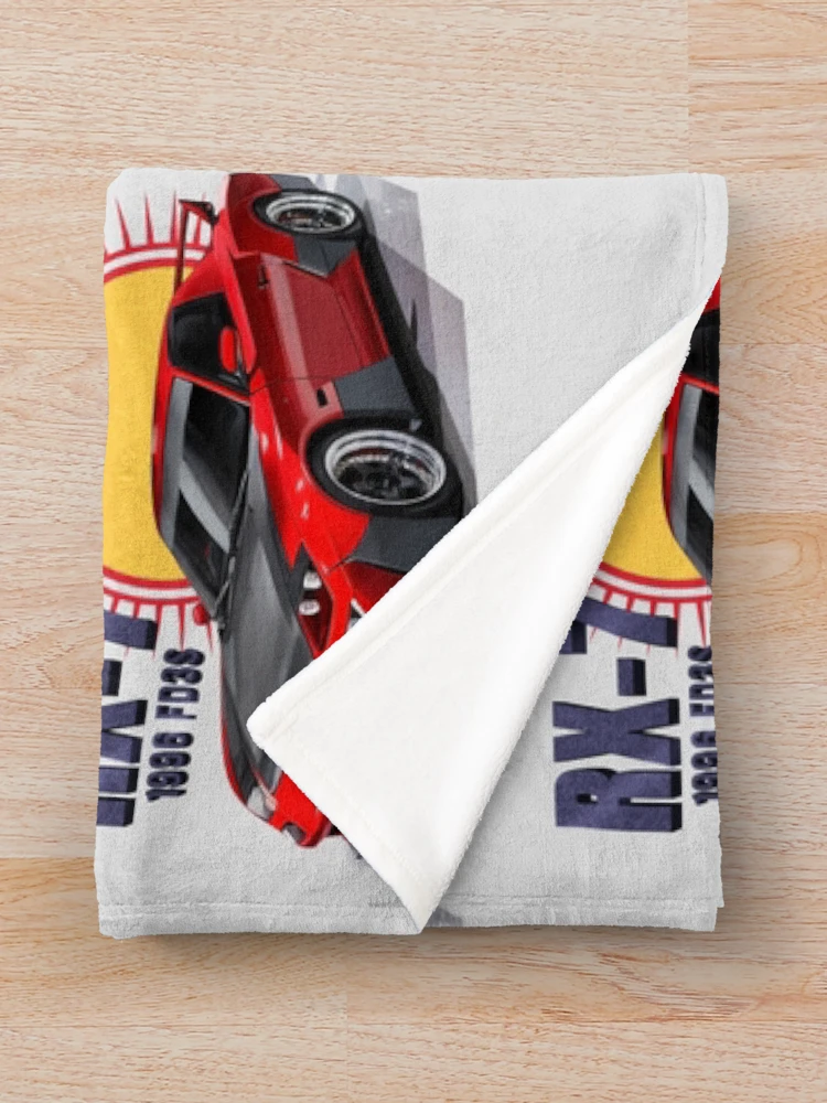 Aperçu 3 sur 6. Plaid avec l'œuvre Course RX7 créée et vendue par EbitsuBoy.