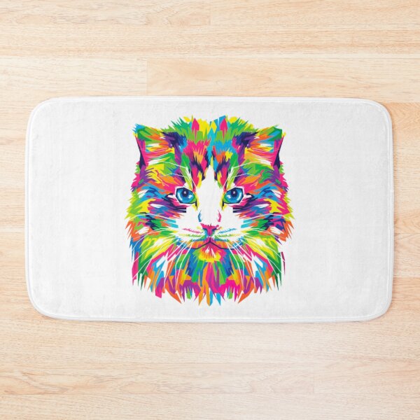 Item preview, Colorful abstract cat face designed and sold by Kashear.