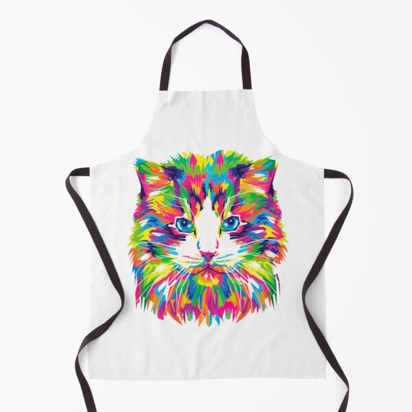 Item preview, Colorful abstract cat face designed and sold by Kashear.