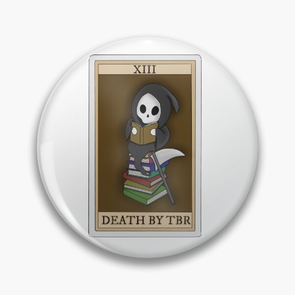 Item preview, Death by TBR (bookish tarot card collection) designed and sold by Becky-Marie.