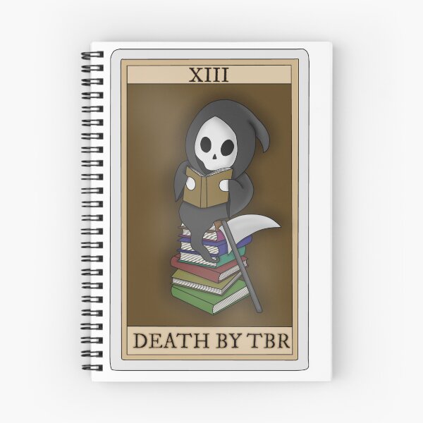 Item preview, Death by TBR (bookish tarot card collection) designed and sold by Becky-Marie.