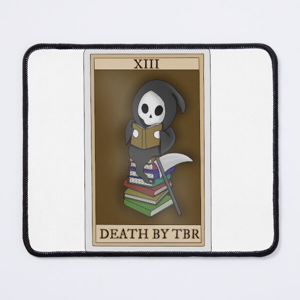 Item preview, Death by TBR (bookish tarot card collection) designed and sold by Becky-Marie.
