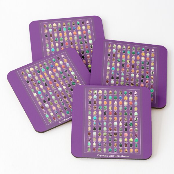 Item preview, Healing Crystals and Gemstones. Purple version. HIGH DEFINITION designed and sold by MINDTHECHERRY.