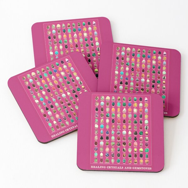 Item preview, Healing Crystals and Gemstones. Pink version. HIGH DEFINITION designed and sold by MINDTHECHERRY.
