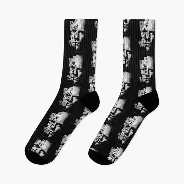Item preview, Black and white Jason Statham quote. designed and sold by LavaAryana.