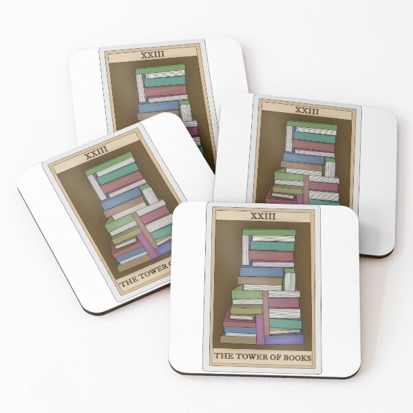 Item preview, Tower of books (bookish tarot card collection) designed and sold by Becky-Marie.