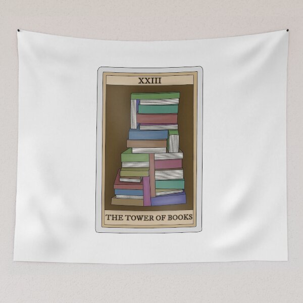 Item preview, Tower of books (bookish tarot card collection) designed and sold by Becky-Marie.