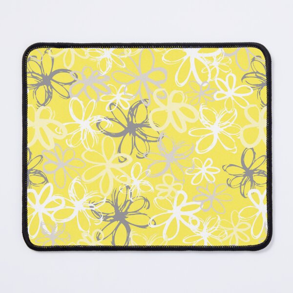 Item preview, Bright Yellow Floral flower botanical pattern designed and sold by Nicola-Rowe.