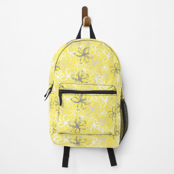 Item preview, Bright Yellow Floral flower botanical pattern designed and sold by Nicola-Rowe.