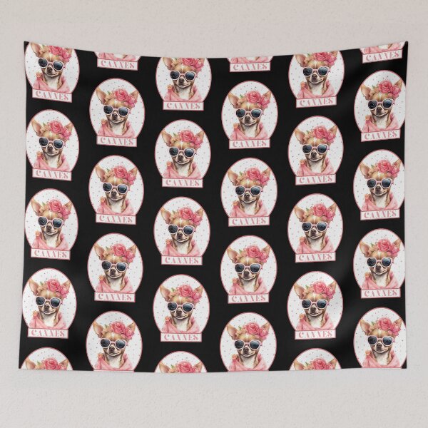 Item preview, Cannes Chihuahua, Cote d'Azur, France Cool and Fun  designed and sold by madtoyman.