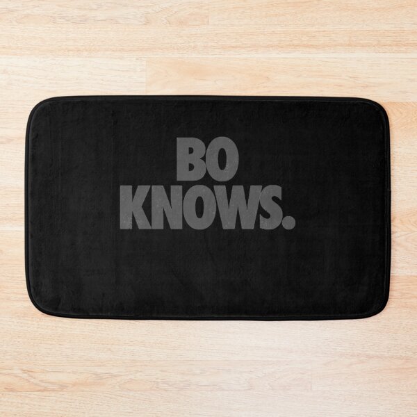 Item preview, Bo knows gray vintage text logo designed and sold by NellieSatter.