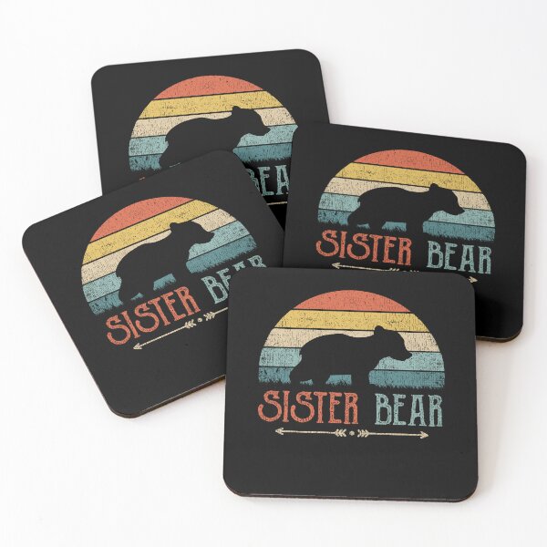Item preview, Cute Sister Bear Retro Little Sister Vintage Big Sister designed and sold by PandaPope.