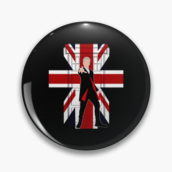 Item preview, 12th Doctor Union Jack silhouette designed and sold by BrightAubrey.