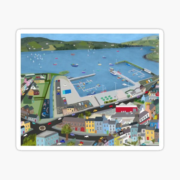 Dingle, Wild Atlantic Way, Ireland By Artist Carla Daly Sticker
