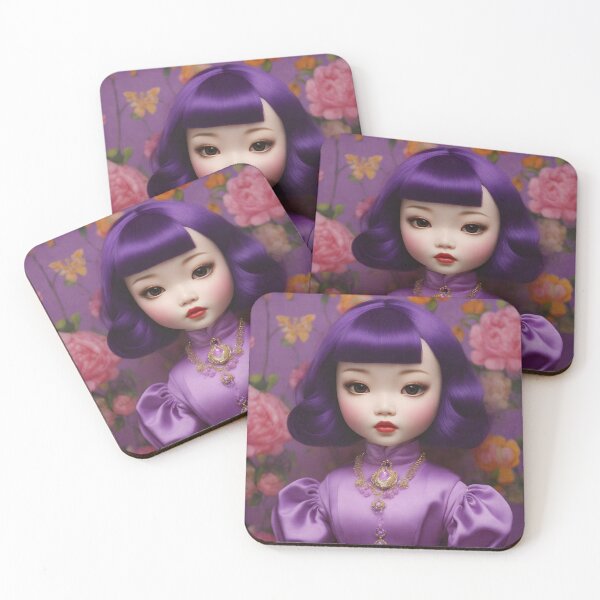 Item preview, Purple Haired Asian Dolly Daydream designed and sold by Tau Tia L Douglass.