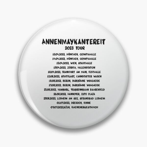 Item preview, AnnenMayKantereit 2023 Tour - Back designed and sold by ChicArtViolent.