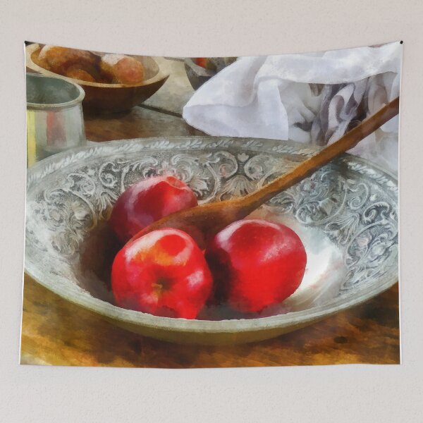 Item preview, Apples in a Silver Bowl designed and sold by Susan Savad.