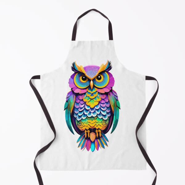 Item preview, Celestial Hoot - Holographic Owl Art designed and sold by ArtShedUK.