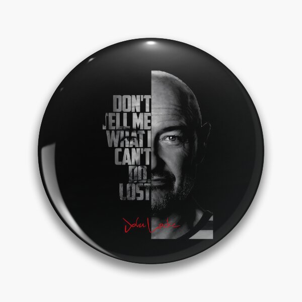 Item preview, Black and white John Locke Lost tv show quote poster designed and sold by LavaAryana.