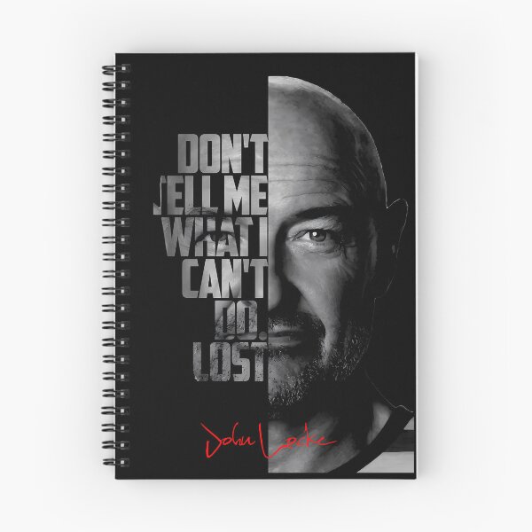 Item preview, Black and white John Locke Lost tv show quote poster designed and sold by LavaAryana.