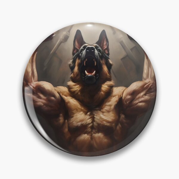 Item preview, muscular dog designed and sold by Art91design.