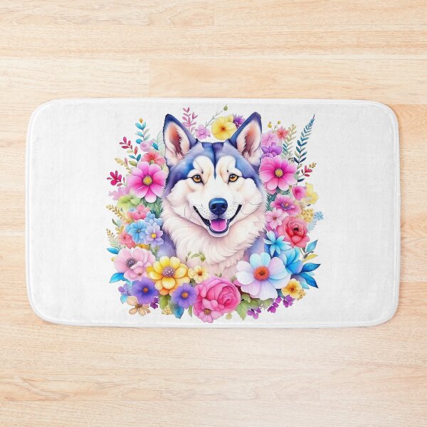 Item preview, Cute dog in an ocean of flowers designed and sold by Sergey83.