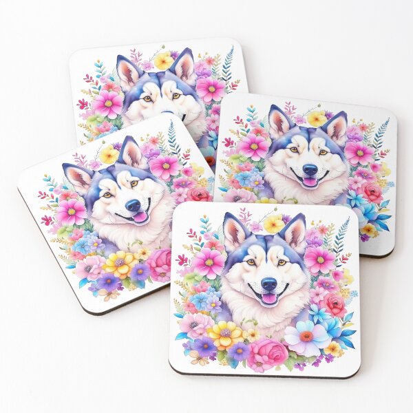 Item preview, Cute dog in an ocean of flowers designed and sold by Sergey83.