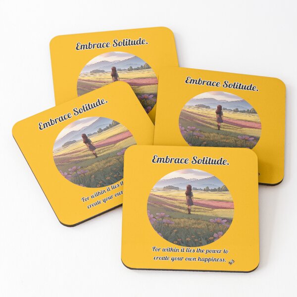 Item preview,  "Embrace solitude, for within it lies the power to create your own happiness." designed and sold by BingsBooks.