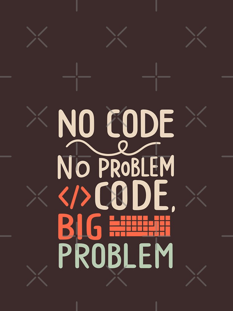 Thumbnail 4 of 4, iPhone Case, No code, no problem. Code, big problem designed and sold by RocketArtInd.