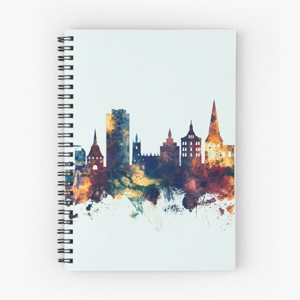 Item preview, Rostock Germany Skyline designed and sold by ArtPrints.