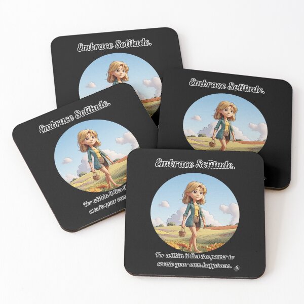 Item preview, "Embrace solitude, for within it lies the power to create your own happiness." designed and sold by BingsBooks.