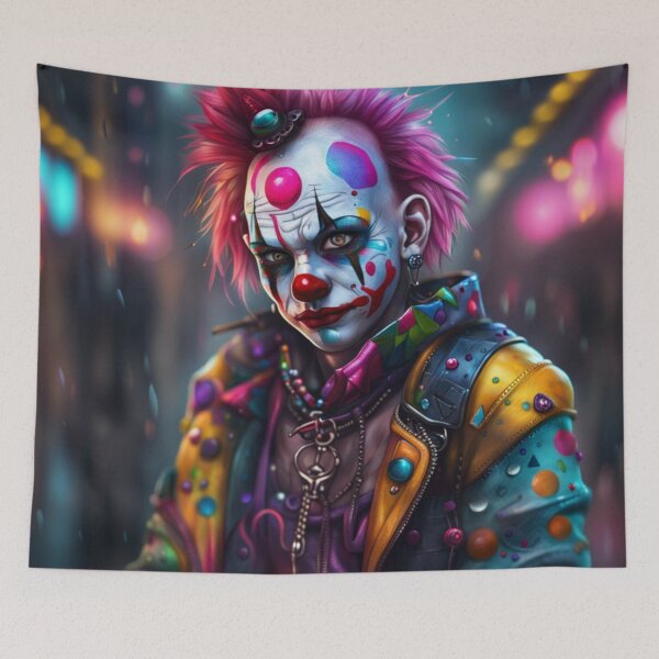 Item preview,  "Cyberpunk Clown" designed and sold by Songedete.