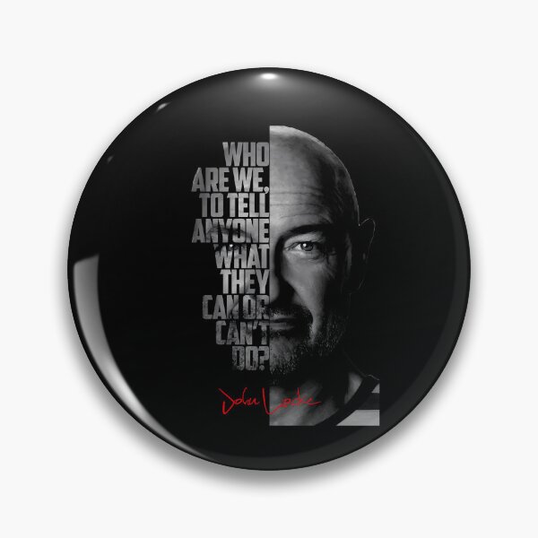 Item preview, Black and white John Locke Lost tv show quote poster designed and sold by LavaAryana.