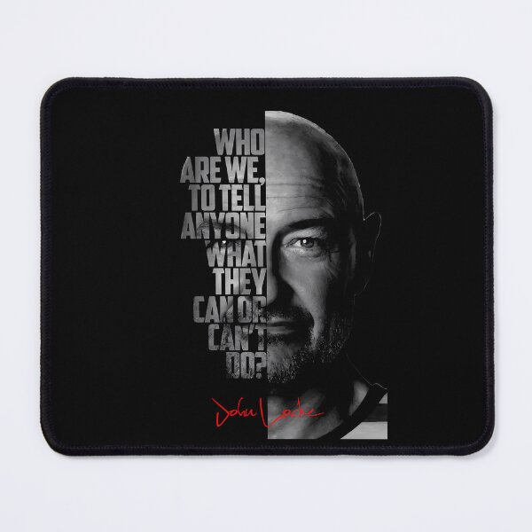 Item preview, Black and white John Locke Lost tv show quote poster designed and sold by LavaAryana.