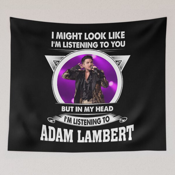 Item preview, LISTENING TO ADAM LAMBERT designed and sold by KerryInsideOut.