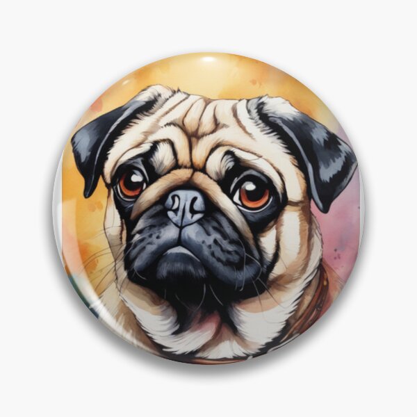 Item preview, pug dog designed and sold by EyrHeren.