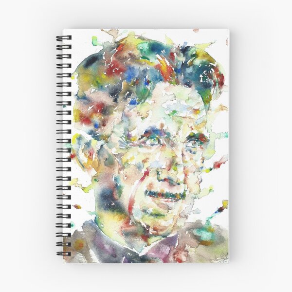 Item preview, GEORGE ORWELL - watercolor portrait.3 designed and sold by lautir.