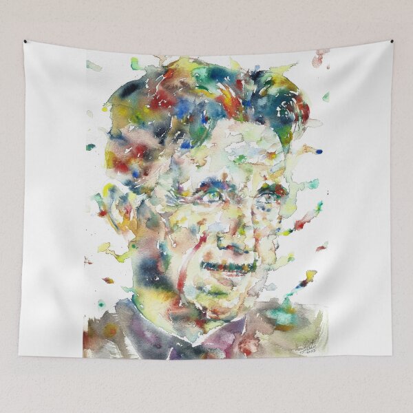 Item preview, GEORGE ORWELL - watercolor portrait.3 designed and sold by lautir.