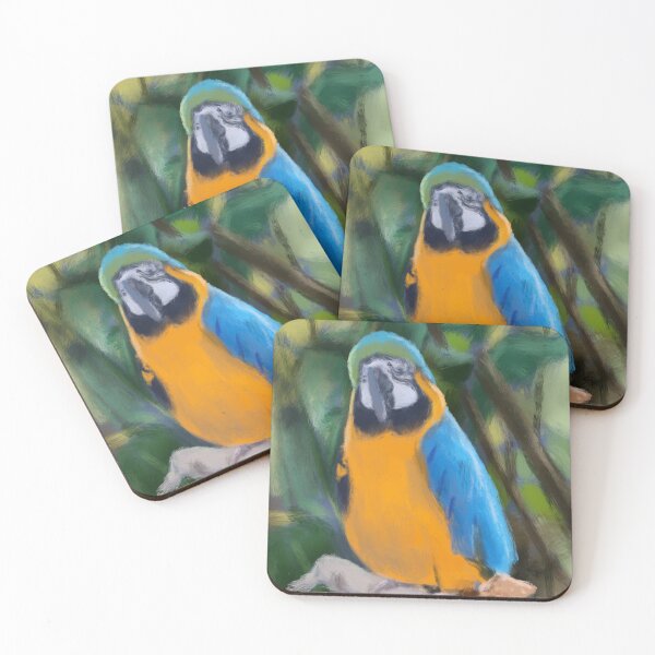 Item preview, Blue and Gold Macaw Parrot designed and sold by TheArtCave.