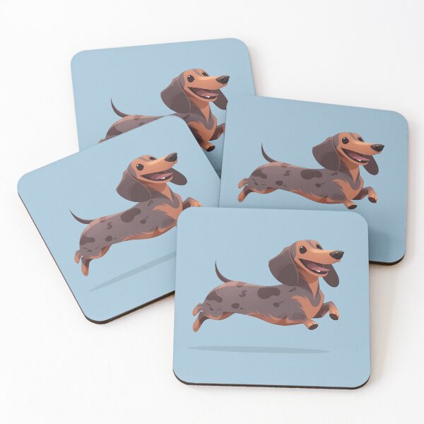 Item preview, Dapple Dachshund Jumping designed and sold by lunaticbear.