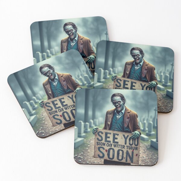 Item preview, Zombie's Message: The 'See You Soon' Warning designed and sold by AmazinfArt.