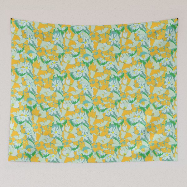 Item preview, Bouquet pattern blue-grey version designed and sold by GENEST-V.