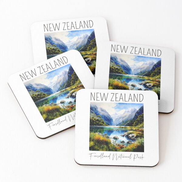Item preview, A Watercolor Design of the Fiordland National Park - New Zealand designed and sold by Sketch-Shack.