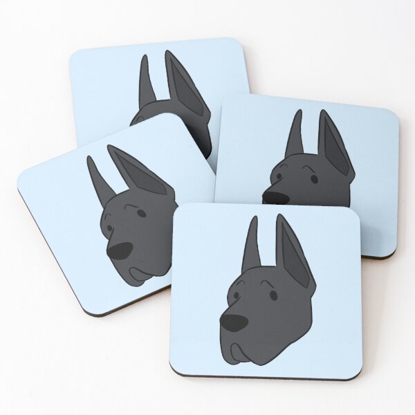 Item preview, Cute great dane dog face designed and sold by Yaragold.