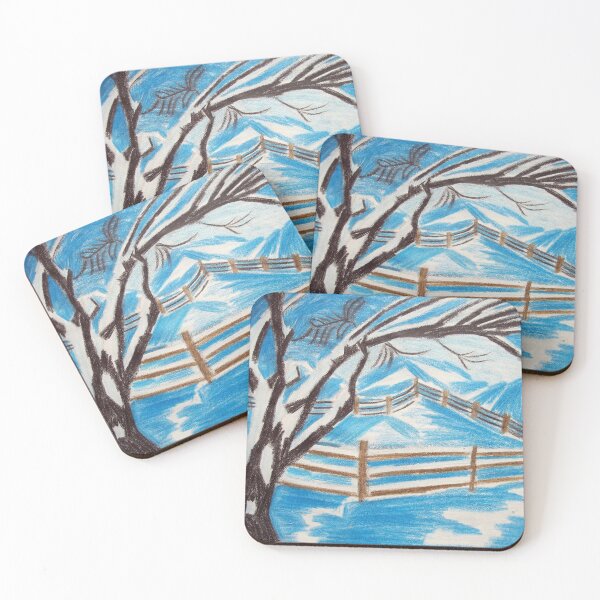 Item preview, Winter scenery color Art designed and sold by MubaraksArt.