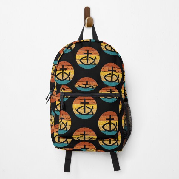 Item preview, Cross And Fish Sunset Christian Logo designed and sold by CrossAndCrown.