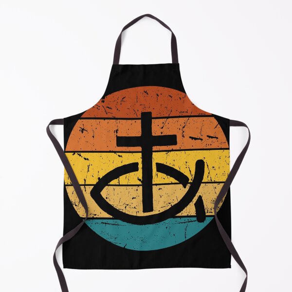 Item preview, Cross And Fish Sunset Christian Logo designed and sold by CrossAndCrown.
